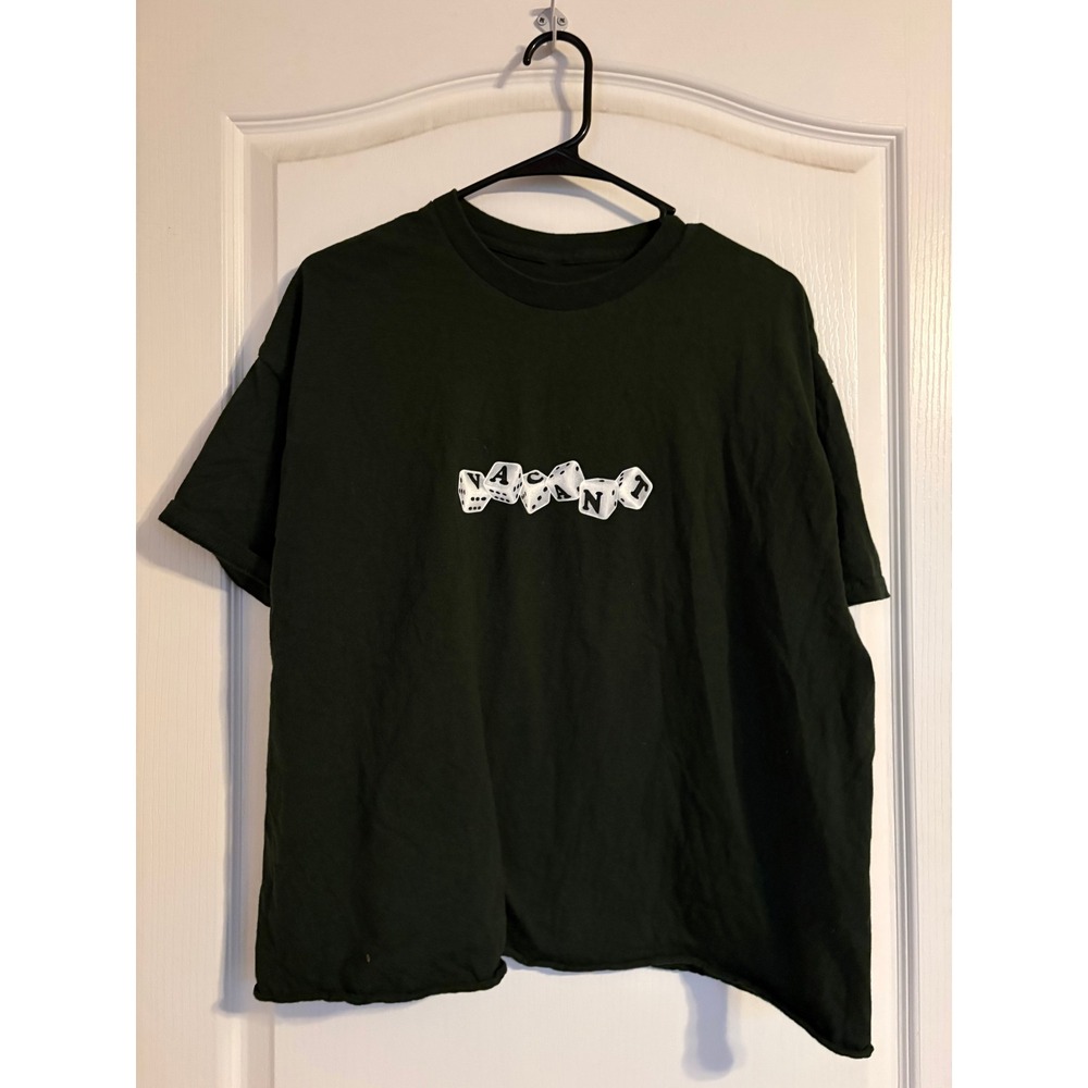 Pretty Vacant Dice Graphic T-Shirt Forest Green Streetwear XL Cotton Tee